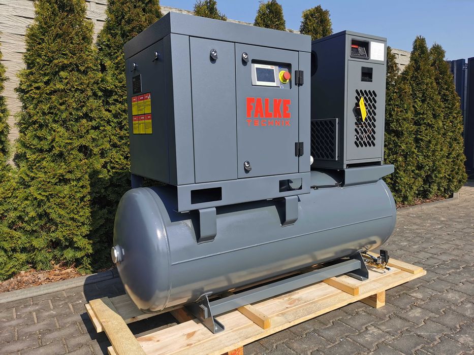 2026 NOWA! 7.5kw FALOWNIK Sprężarka śrubowa FALKE FKVTG 1000L/m WALTER