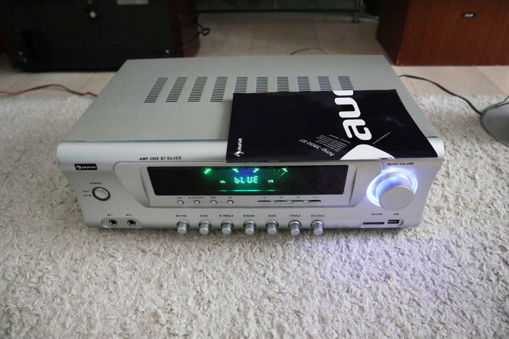 Новый Усилитель звука проигрыватель Auna AMP3800bt  Bluetooth USB и SD