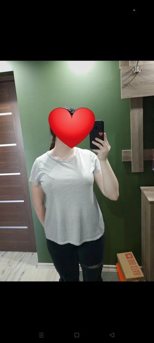 Koszulka biała w paski