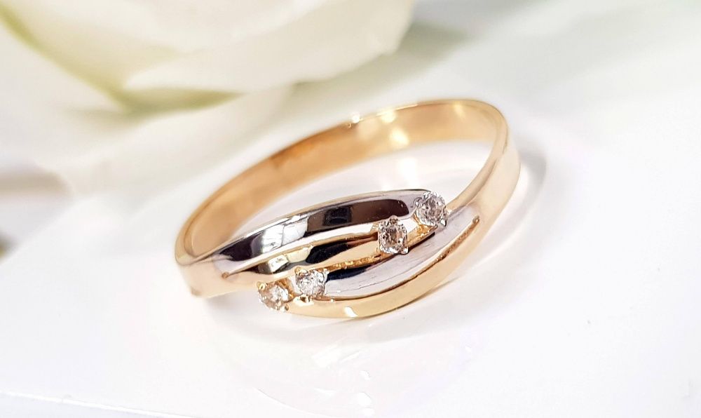 Pierścionek nowy złoty próba 585 R15