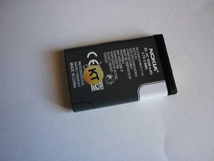 Аккумулятор для телефона Bl-5C 1020 mAh 3.7V 3.8Wh, батарея на телефон