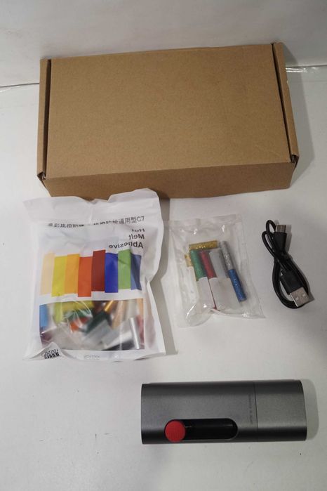 WOWSTICK Mini bezprzewodowy pistolet do klejenia na gorąco + wkłady