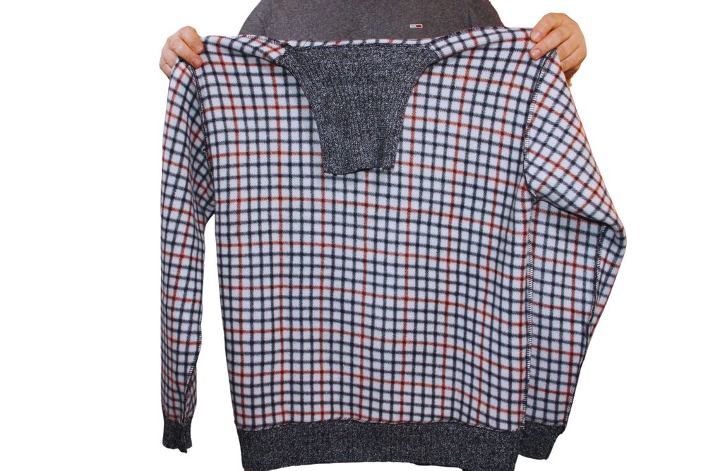 gruby golf męski na polarze rozmiary od L do 3Xl