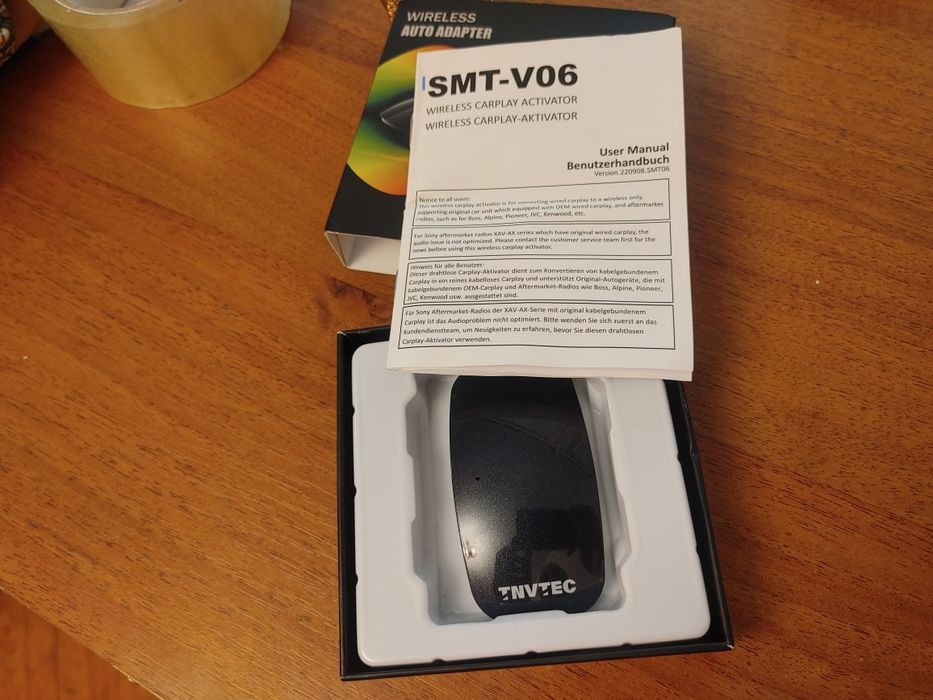 Автомобильный беспроводной адаптер android auto tnvtec smt-v06