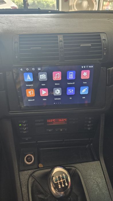 Radio Android 14 com GPS BMW E39/X5 (Artigo Novo)