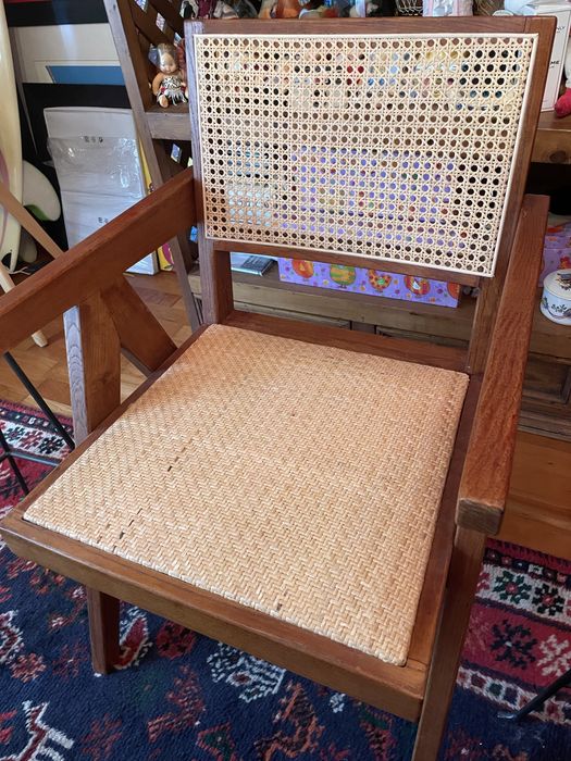 Cadeira sala / escritorio olmo maciço