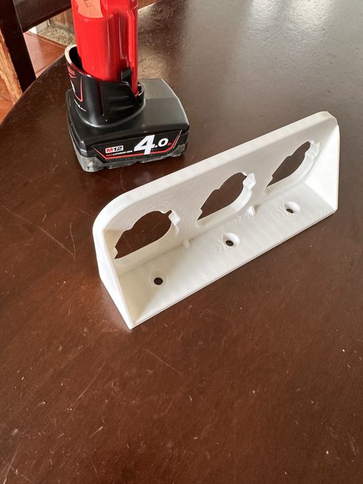 Suporte 3 Baterias Milwaukee M12