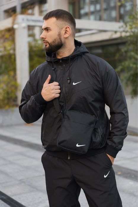 РОЗПРОДАЖ! Комплект jacket windrunner чоловічий чорний
