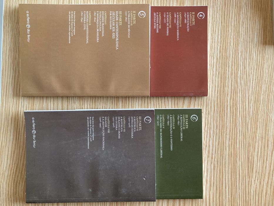 Livros da coleção “Historia de Portugal” do jornal Expresso