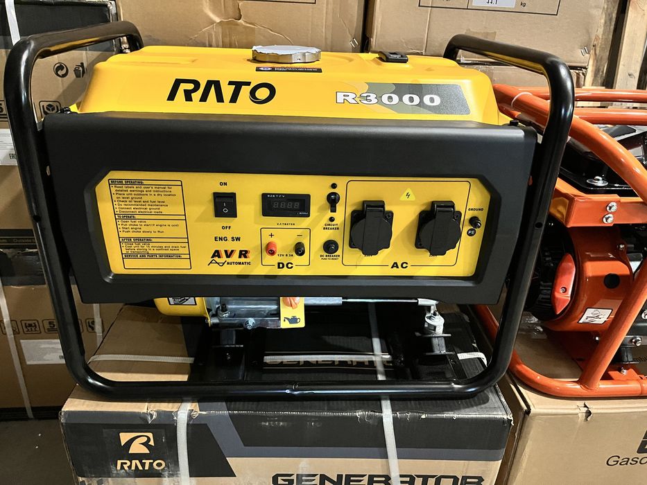 Генератор 3 кВт “RATO” мідна обмотка ЯКІСНІ ( НЕ КИТАЙСЬКА ПІДРОБКА )