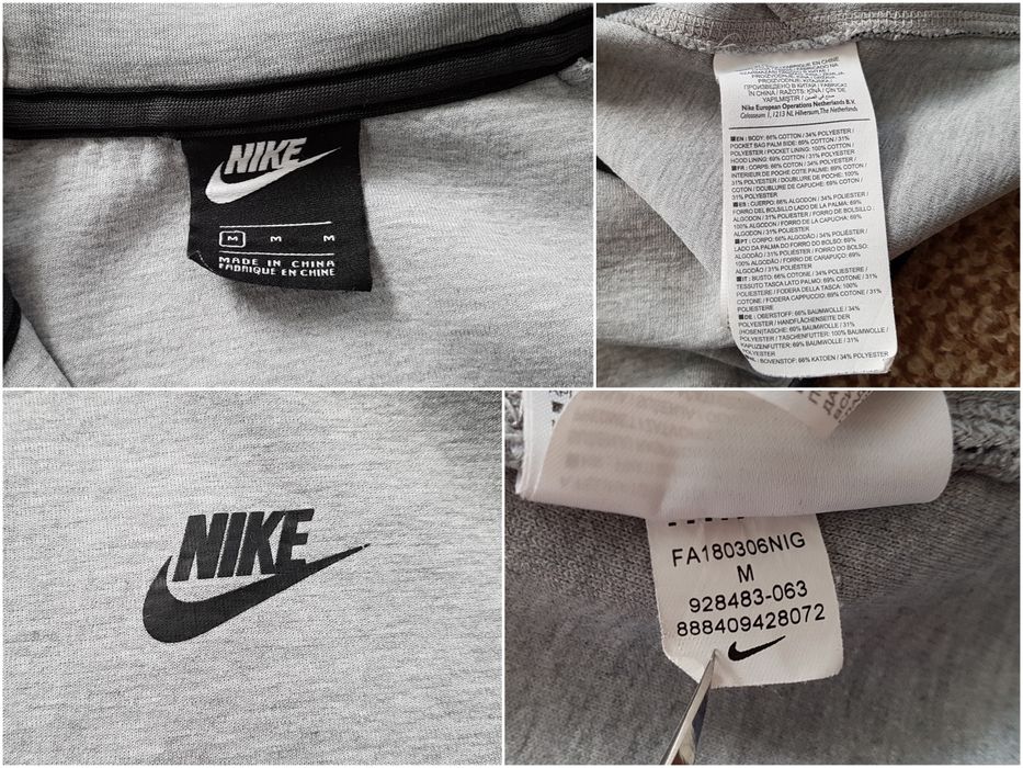 Nike Tech Fleece Hoodie Full Zip M худі кофта на змійці оригінал