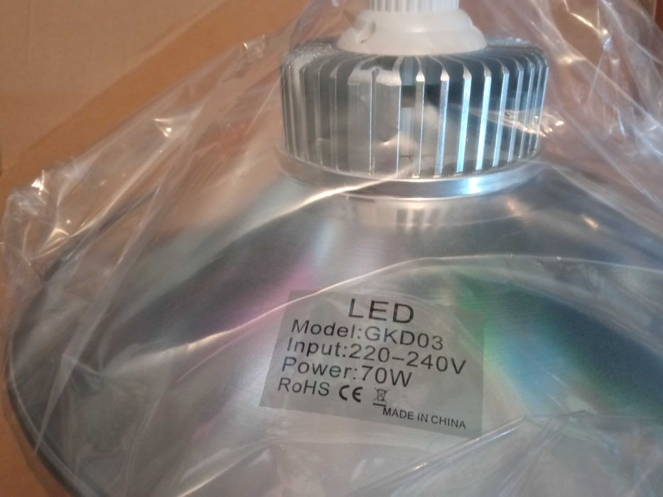 Projetor Lâmpada LED 70 W, doméstico ou industrial