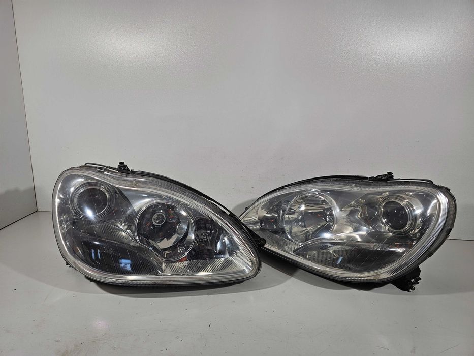Mercedes S W220 Lift FL Lampy Przód Przednie H7 Komplet Lewa+Prawa EU Ładne