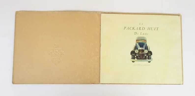Raro antigo cátalogo ilustrado The Packard Eight De Luxe