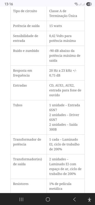 Amplificador Cary 300b sei