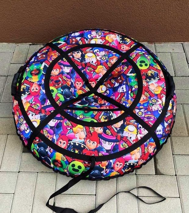 Тюбінг таблетка ватрушка санки тюбинг плюшка надувний зима з камерою