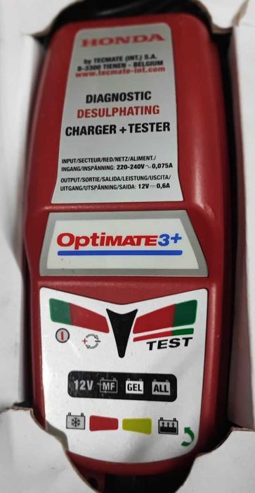 Honda Optimate 3+ - Optimizador/Carregador para manutenção da bateria