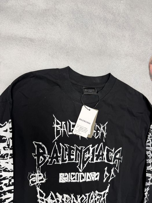 лонгслив Balenciaga hard metal logo S m l vetements rick owens