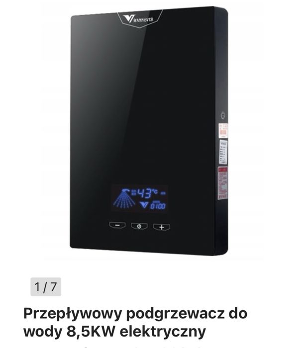 Przeplywowy podgrzewacz