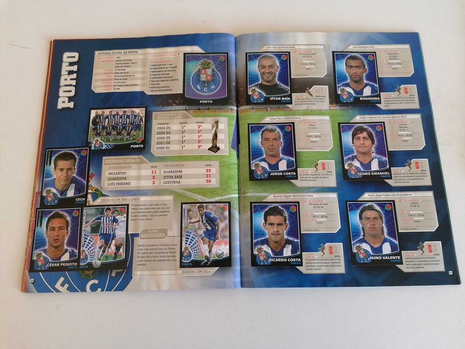2 Cadernetas Panini Futebol 2005/06