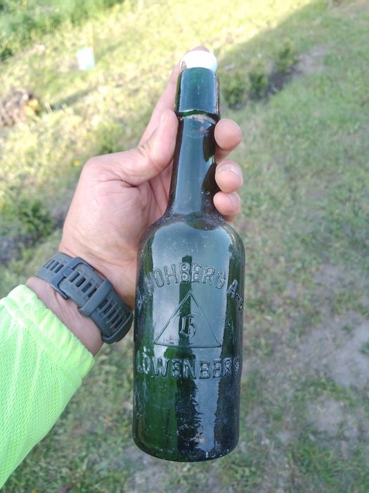 Stara butelka J.Hohberg Lowenberg-Lwówek Śląski