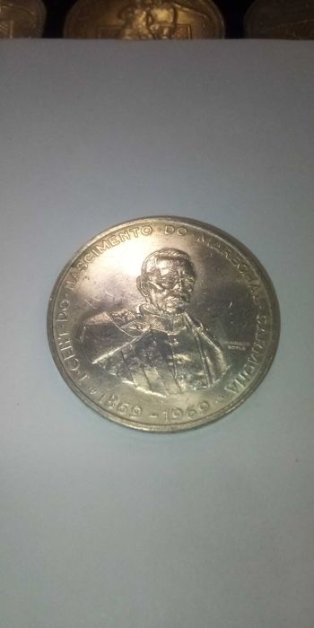 Moeda de 50 escudos em prata de 1969