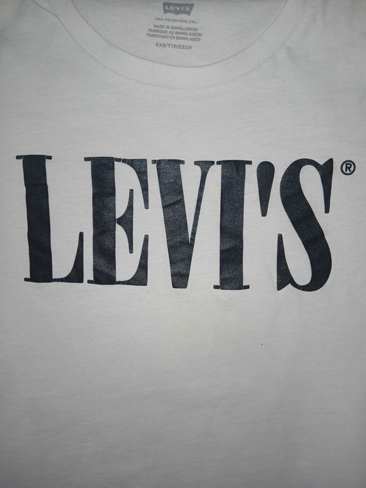 Biała bluzka t-shirt Levi`s XXS