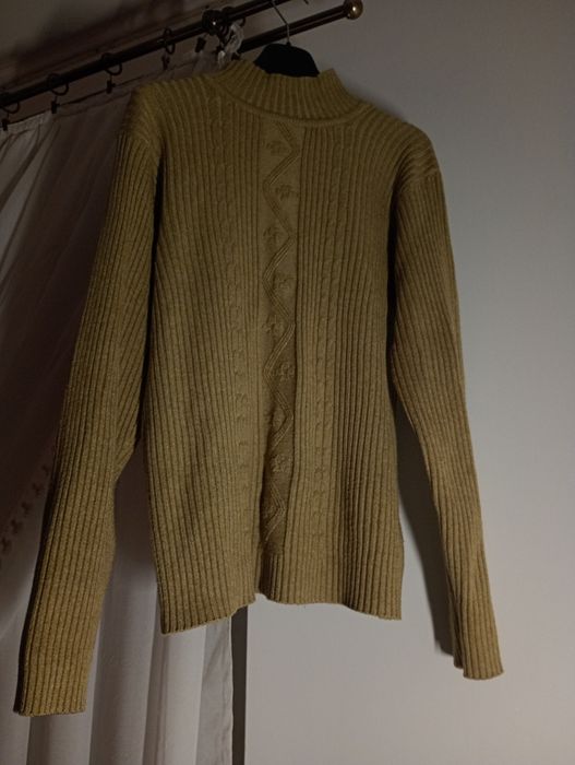 Golf damski oliwkowy