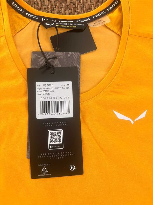 Nowa koszulka damska Salewa Lavaredo Hemp W T-Shirt  rozmiar S (EU 36)