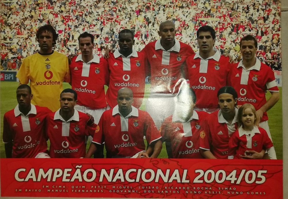 Cachecol e Poster do Benfica Campeão Nacional 2004