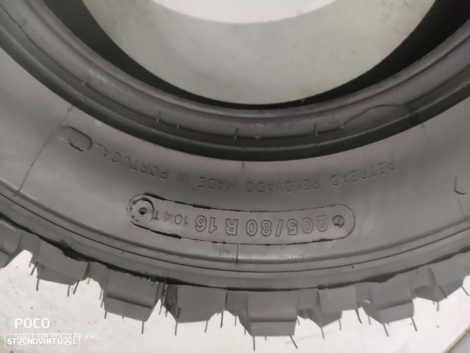 2 pneus novos 205-80r16 nelcaf - recauchutados - oferta dos portes