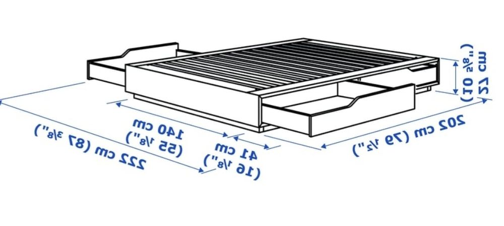 Łóżko IKEA Mandal 140 x 20]