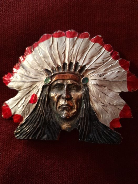 Fivela cinto cabeça índio, ed. limitada  made in USA
