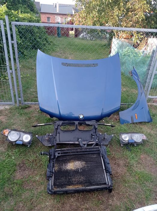 BMW E46 compact zderzak pod xenon maska lampy przód xenon błotnik pas