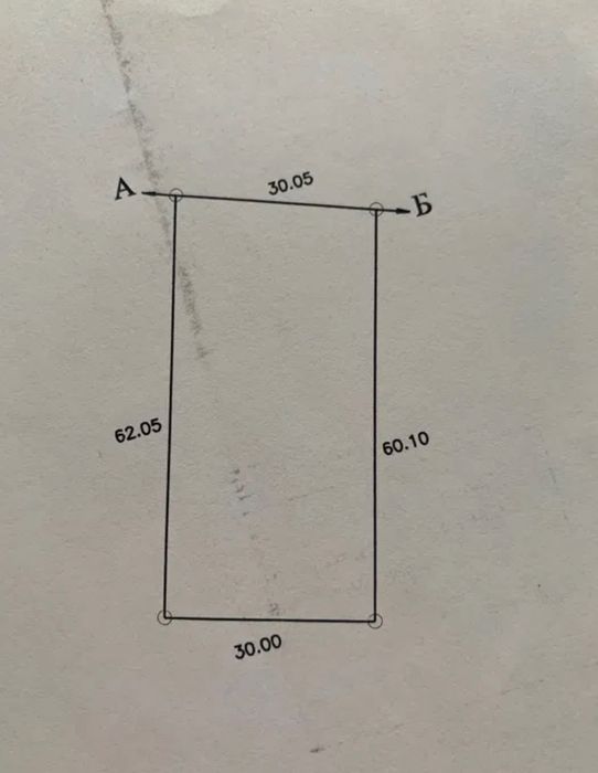 Земельна ділянка для будівництва
с.Городилець, площею 0,1832га(62*30)