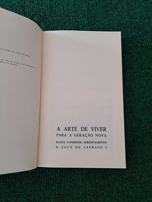 A Arte de Viver para a Geração Nova de Raoul Vaneigem