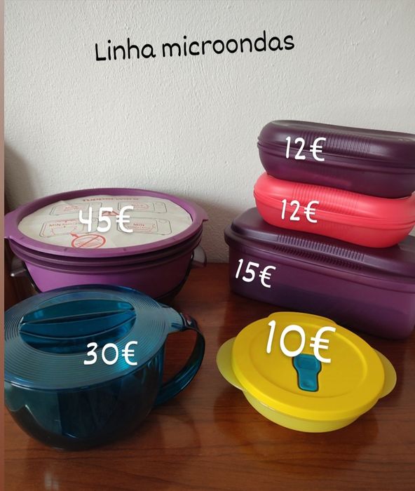 Artigos Tupperware microondas NOVOS