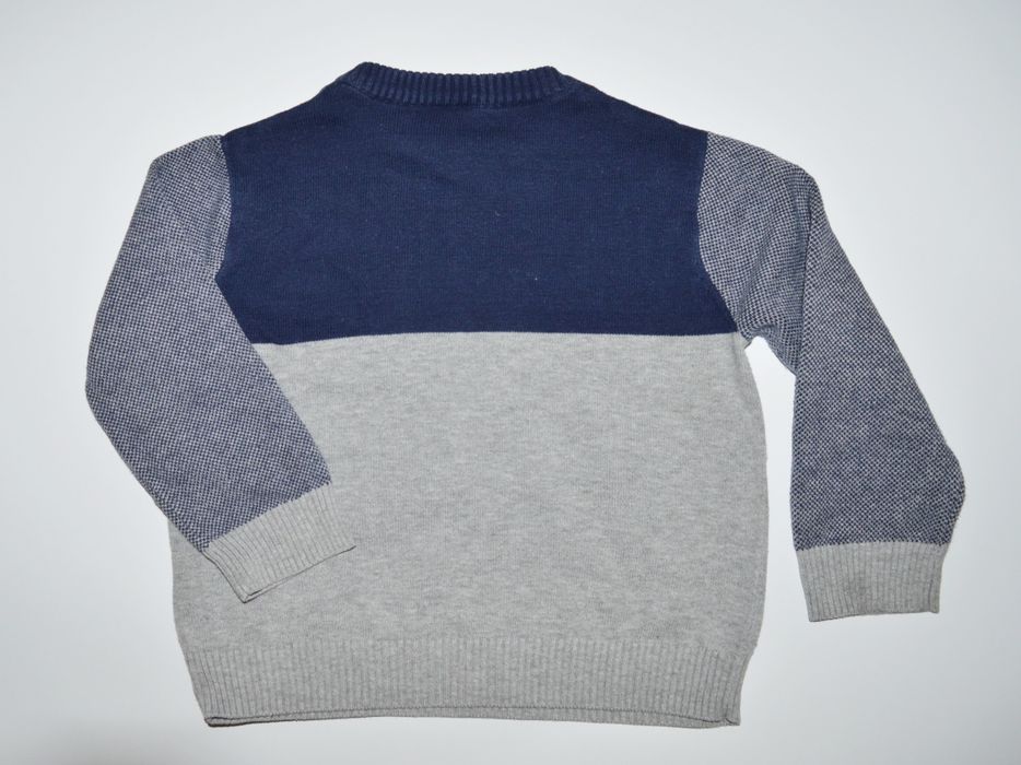 Sweter szaro-granatowy Nutmeg 92-98