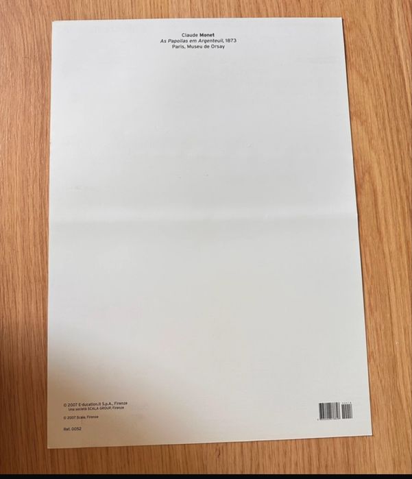 Gravura Claude Monet "As Papoilas em Argenteuil"