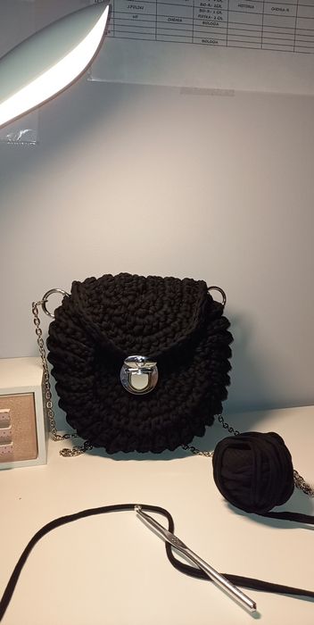 Torebka oreo robiona na szydełku HANDMADE