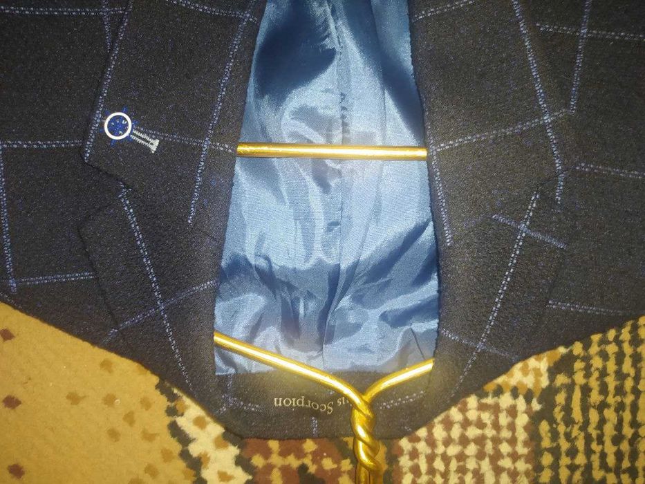 Пиджак синий в клетку Plus Scorpion