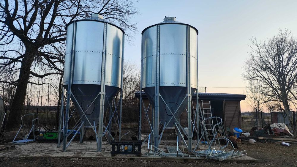 Nowy silos paszowy stalowy – różne pojemności - Nie czekaj - Zadzwoń