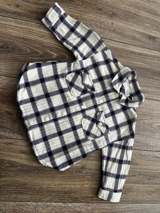 Zara сорочка рубашка картата в клітинку 86