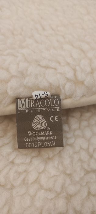 Koc wełniany miracolo + poduszka gratis
