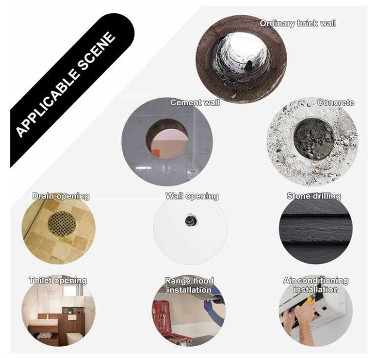 Otwornica/koronka diamentowa do betonu średnica 82mm długość 400mm