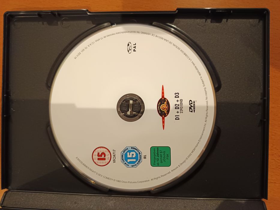 DVD uma comédia sexual numa noite de verão