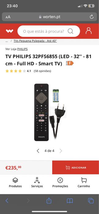 Vendo Tv igual a das fotografias