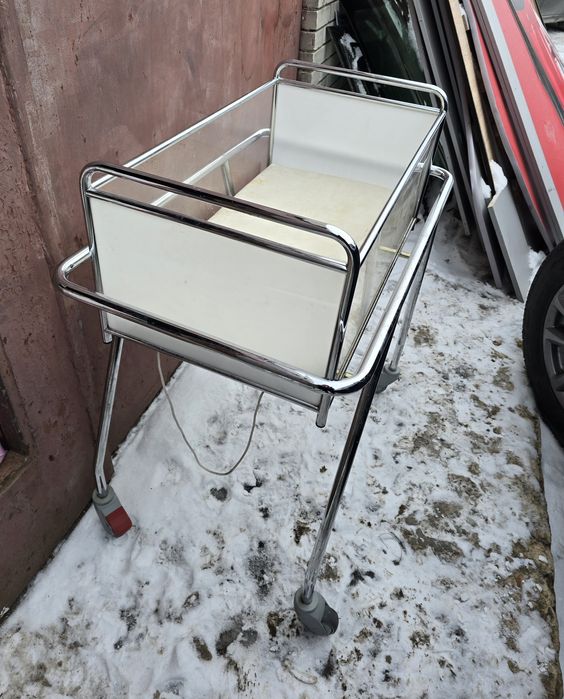 Люлька для новорожденных. Лікарняна дитяча колиска. Кювез-візок. 70×40