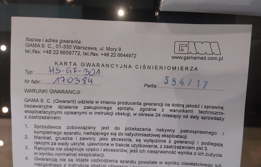Ciśnieniomierz zegarowy