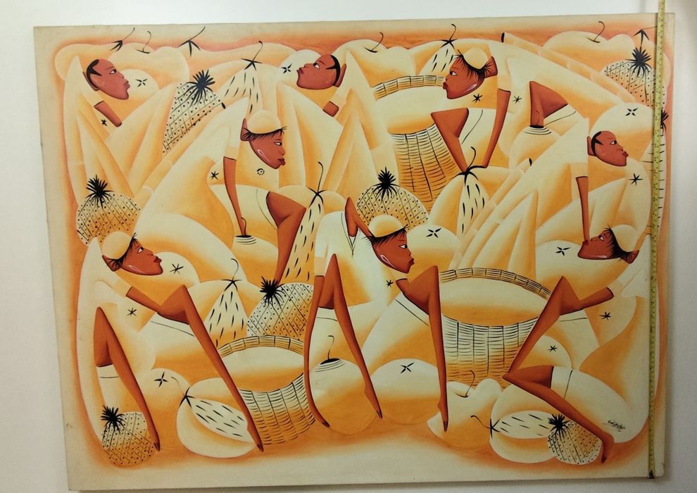 Mulheres de Amarelo - Haiti 120 X 90